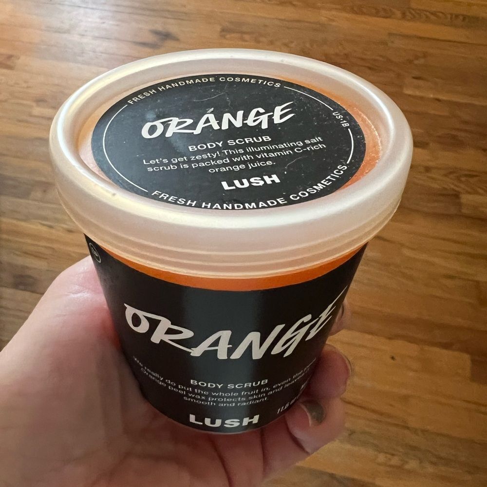Lush Orange Body Scrub 11.6 oz BRAND NEW
